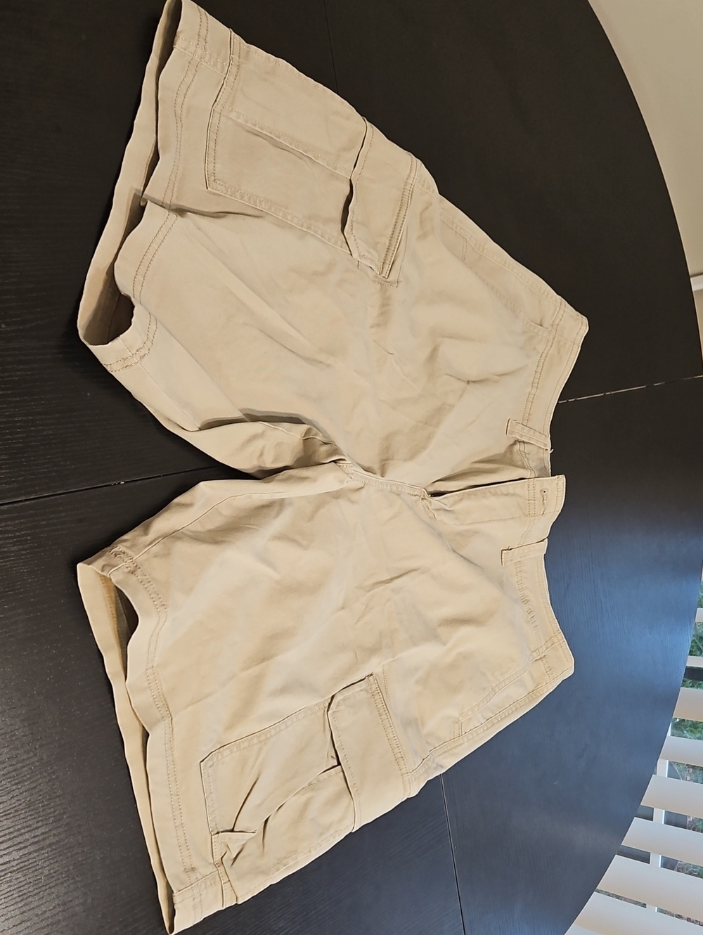 George Khaki Shorts with Navy Label
